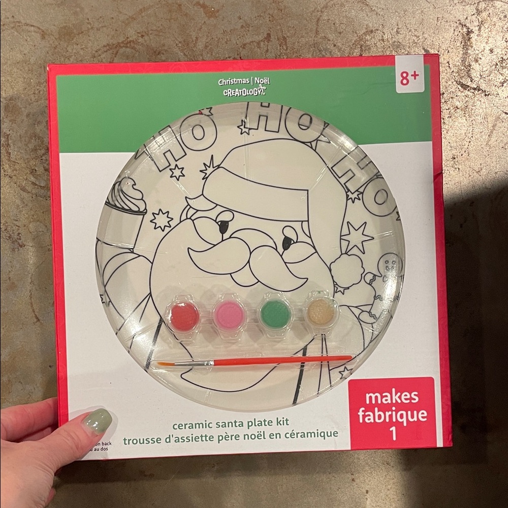 Ceramic Santa Plate Kit